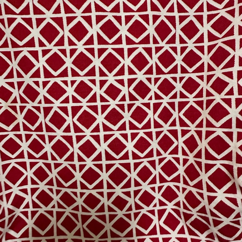 Talbots Red and White Geometric Dress - Picture 5 of 5